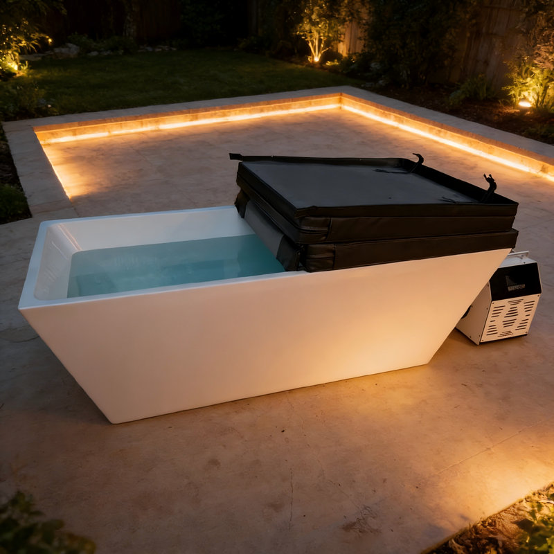 Outdoor Cold Plunge Tub , Durable Cold Water Therapy Bath Tub, Full Body Immersion Ice Bath Tub For Athletes Recovery, Freestanding Cold Soak Tub
