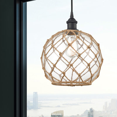 Luminaire suspendu sphère 1 lumière Tobey