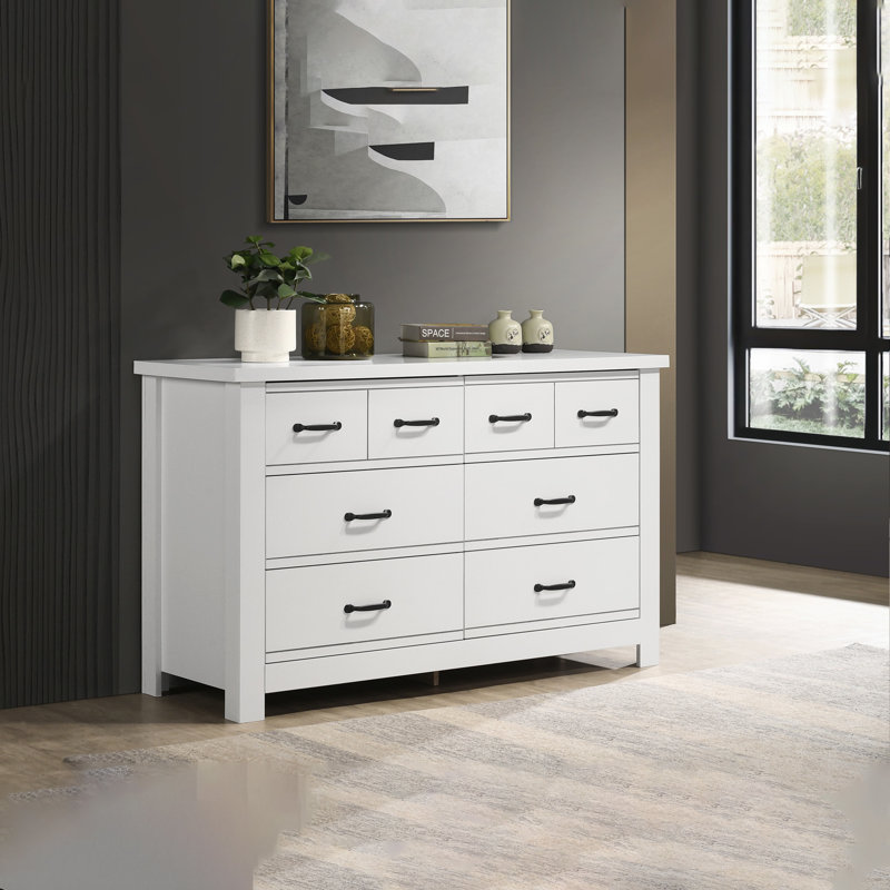 Commode blanche 6 tiroirs Cassini
