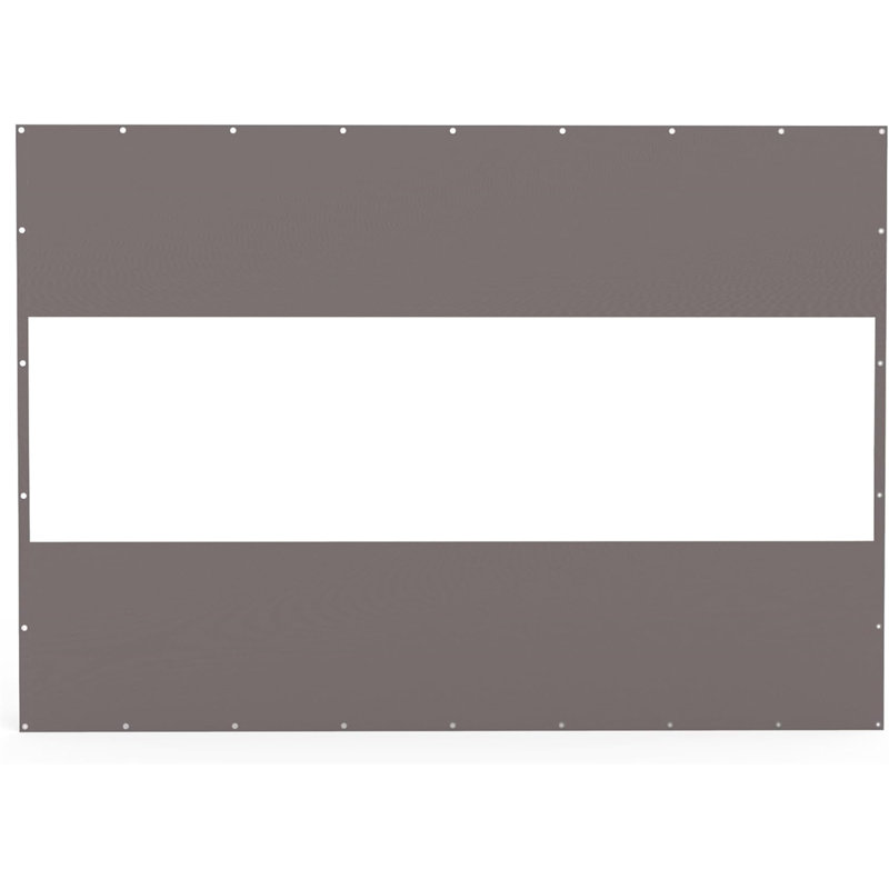 Rideau transparent d'extérieur robuste, Gris, H 83 po x l 118,9 po