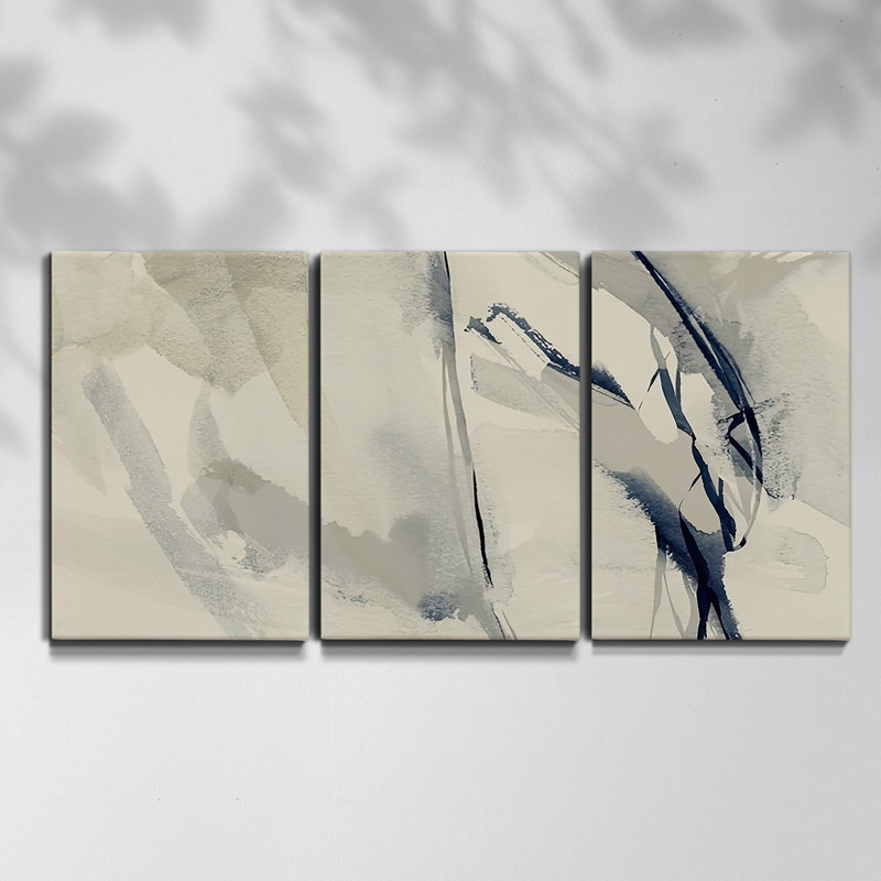 Overcast Tides I - Toile encadrée multi-pièces, H 48 po x l 96 po x P 2 po