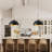 Worthing 1-Light Modern Farmhouse Single Dome Kitchen Island Pendant Light-2133923709