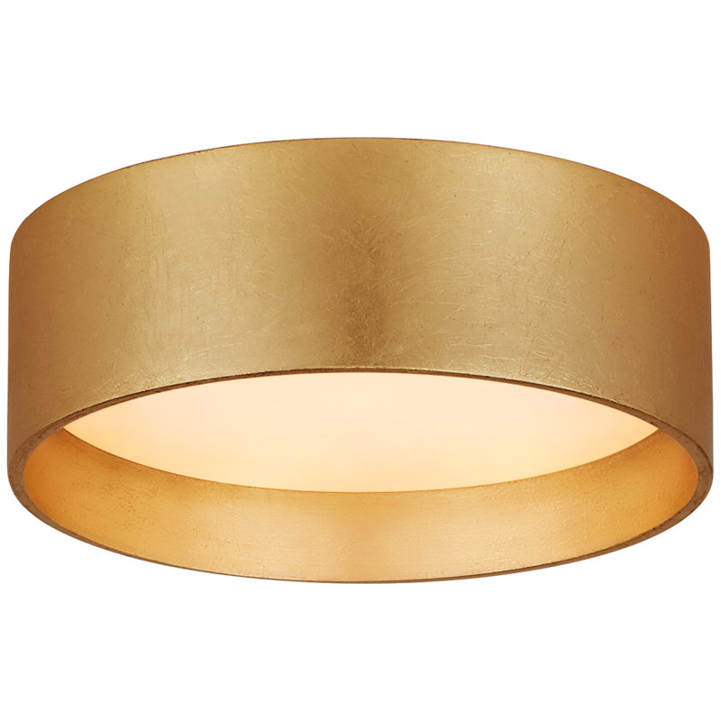 Shaw 1 - Light LED Flush Mount, 1 Light, Gold, 3.75" H x 17" W x 17" D