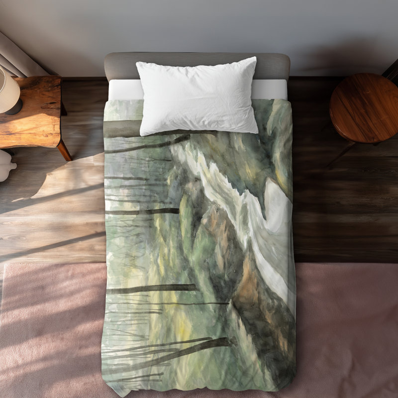 Waterfall Waves Illustrative Duvet Cover | Home Decor Essentials
