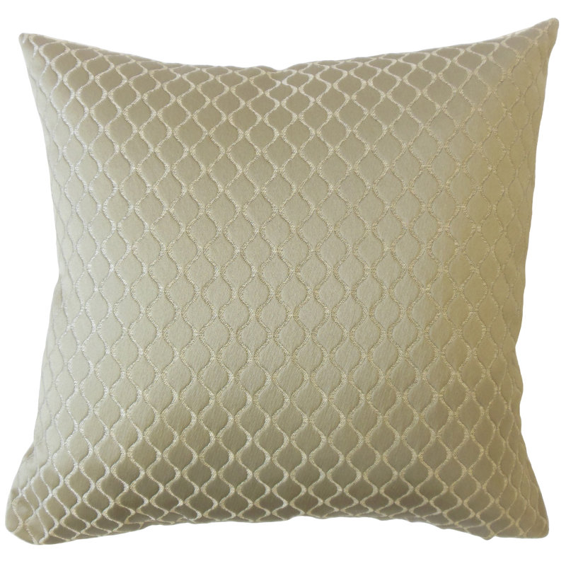 Coussin Quirijn, Ivoire, 18 po x 18 po