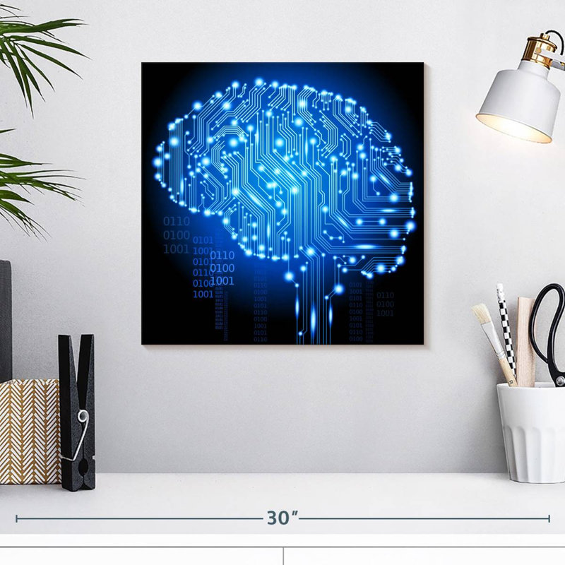 Keiri Cyborg Brain, 16" H x 16" W