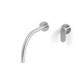 Acquaco Linki Linea Wall Mount Two-Hole Single Handle Bathroom Lavatory Faucet