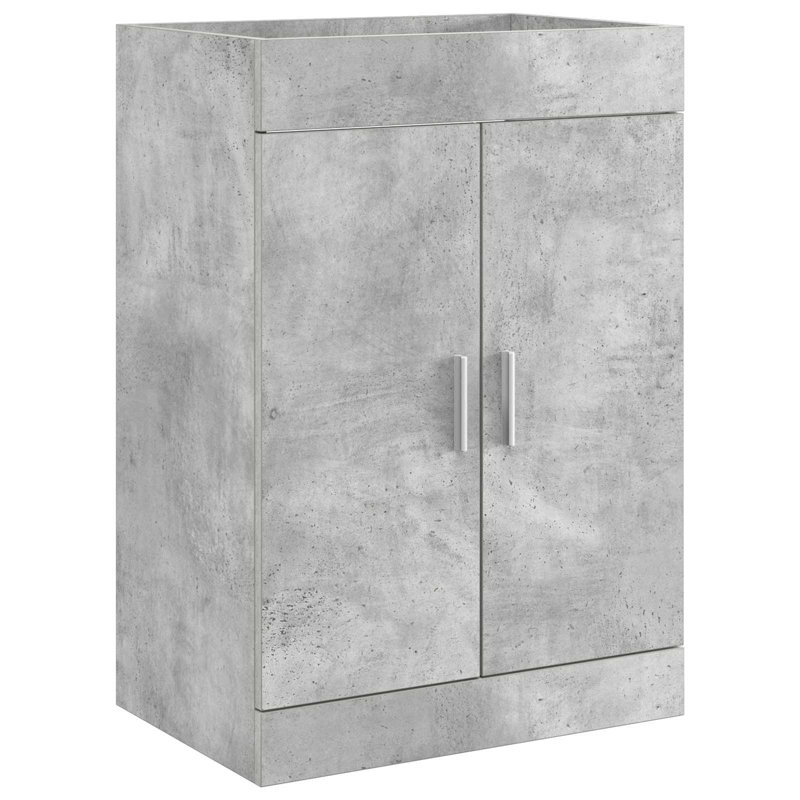 56cm Bathroom Vanity Base Only, Concrete Grey