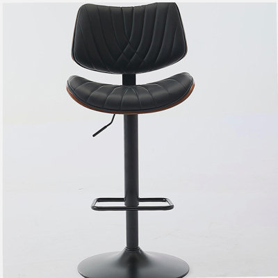 Tabourets de bar à hauteur réglable de style médiéval moderne, tabourets de bar rotatifs à 360 °, convenant aux îlots de cuisine / restaurants / cafés, 1 chaise