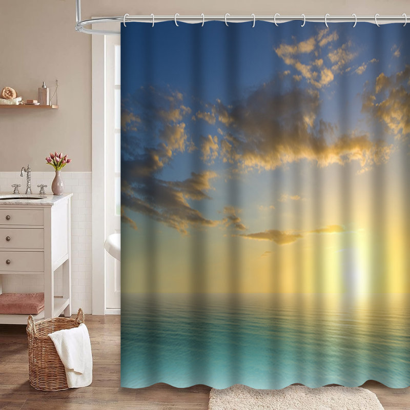 Rideau de douche Sky Sunset, L 72 po x l 72 po
