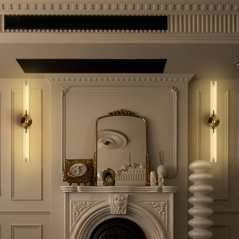 Twining 2 - Light Wallchiere Armed Sconce Wall Mounted Sconces Wall Lights(Including Bulbs), Brass
