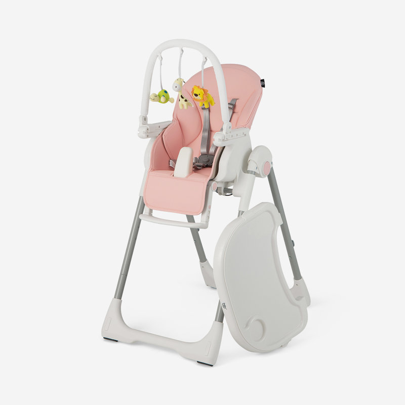 High Chair, Pink/White