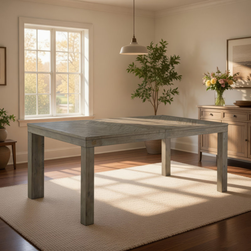 Table de salle à manger extensible en bois d'acacia Williar