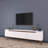 Modern TV Stand with Storage, White & Walnut, 70.9 x 19.1 x 13.8 Inches | 100% Melamine Coated Particle Board, Thickness: 0.7 Inches | Stylish Scandinavian Design, Numerous Shelves for Additional Storage-1496093431