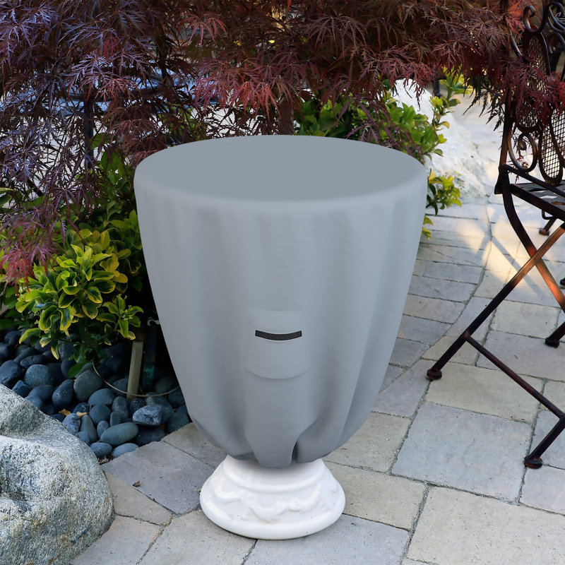Bird Bath Cover, 61cm H x 81.3cm W x 81.3cm D, Light Grey