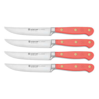 WÜSTHOF Classic Color 4-Piece Steak Knife Set
