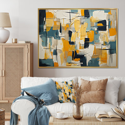 «Squared Ceremonian Abstract Expressionism I», reproduction d'art sur toile