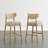 Upholstered Counter Stool with Handwoven Back-66868283