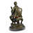 Large size Man playing music statue with musical instruments cello Player Bronze