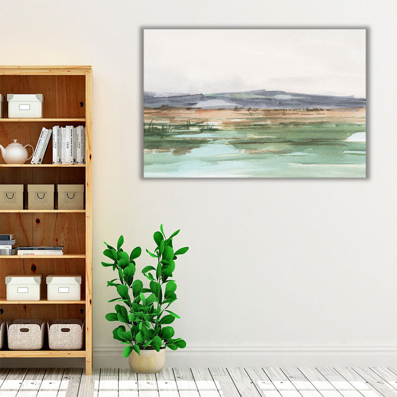 «Serene Mountain View I», reproduction d'art sur toile, H 32 po x l 48 po