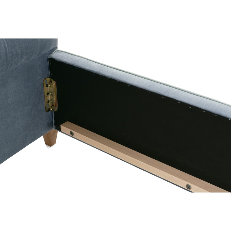Wakefiel Upholstered Bed, Blue