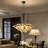 21.65-inch Hexagonal Tiffany-style Stained Glass Chandelier - Adjustable Length / E26 Base / Wall Switch