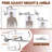 10 Inch All Metal Rainfall Shower Head With Handheld Combo, High Pressure Dual Rain Shower Head Spray, Push Button Switches, Adjustable Extension Arm, Brushed Nickel