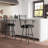 Swivel Upholstered Counter Stool with Metal Frame-1651388830