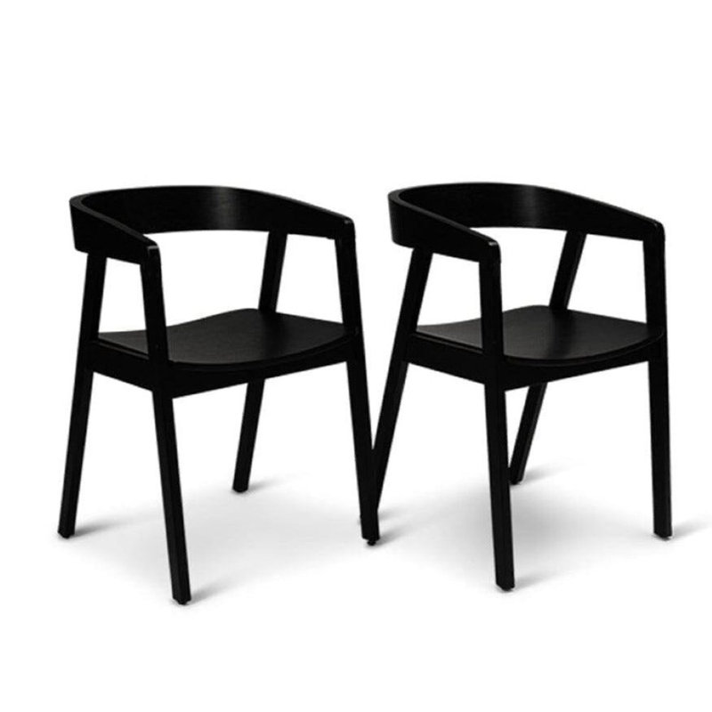 Culebra Dining Chair, Black Oak