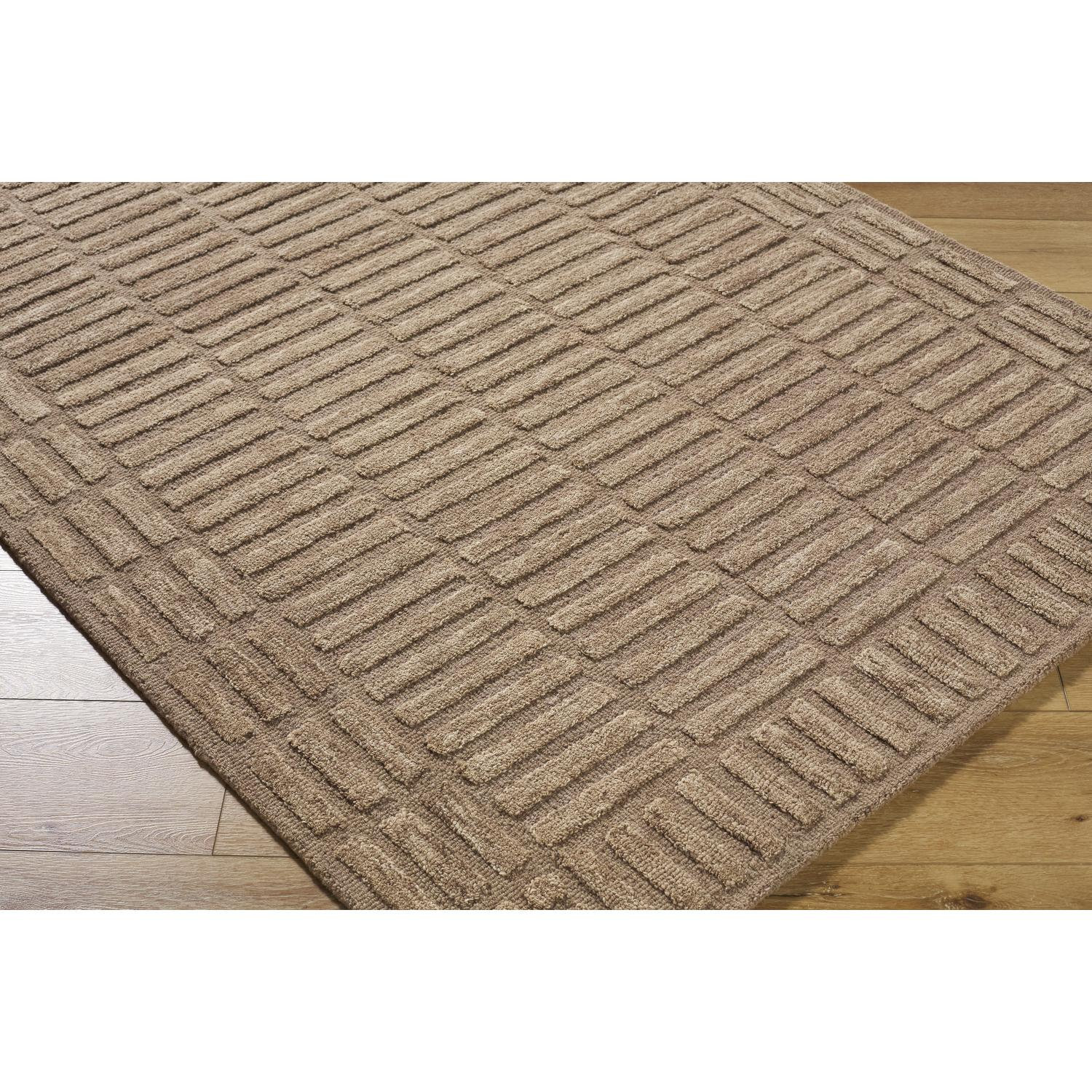 Wright Hand-Tufted Geometric Wool Rug, Rectangle 6' x 9'
