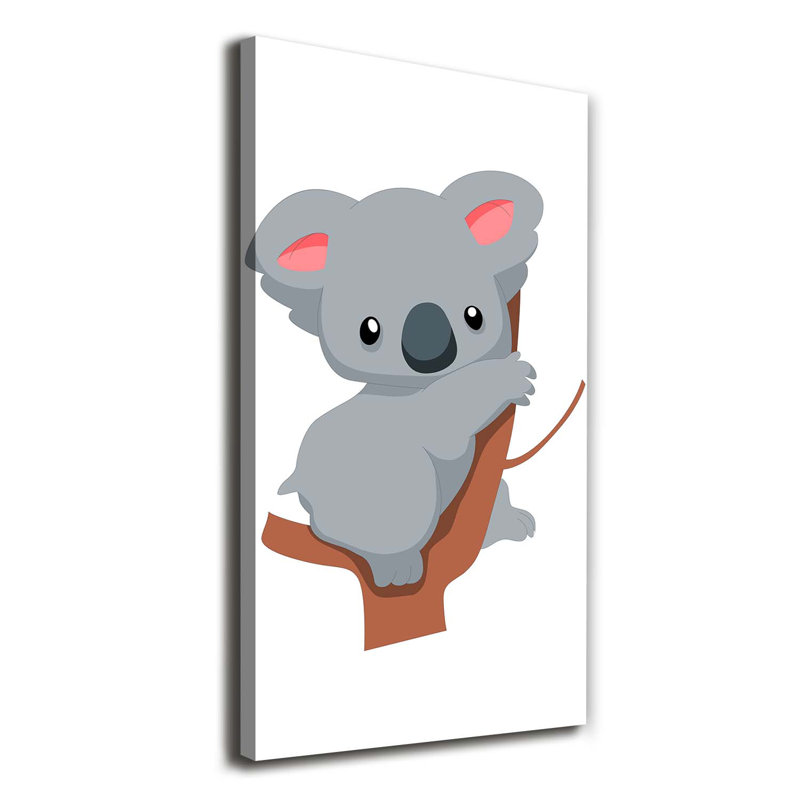 Panda On The Tree - Wrapped Canvas Print