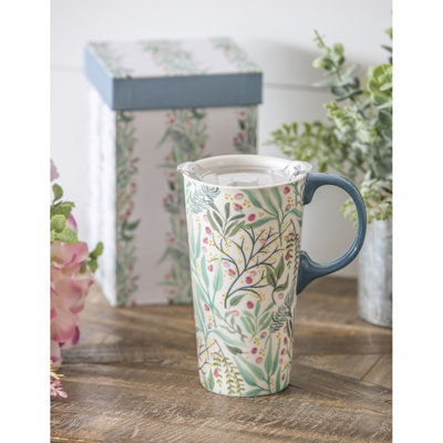 Grande tasse de voyage 17 onces floral cadence