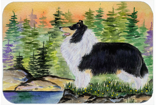 Planche à découper rectangulaire en verre collie east urban home