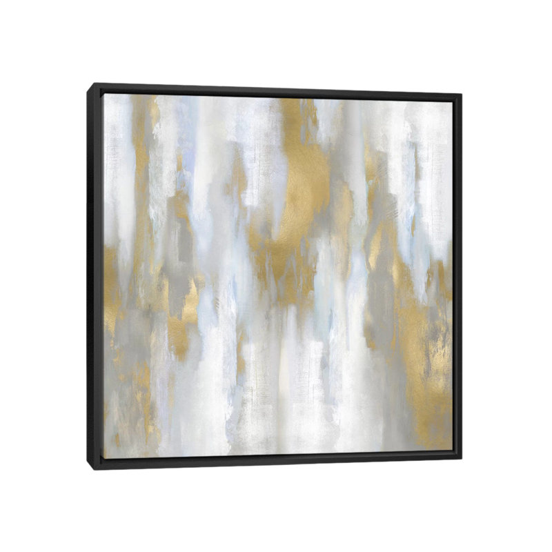 «Apex Gold III», reproduction sur toile, H 18 po x l 18 po x P 1,5 po, Toile avec cadre noir, Pas de tapis