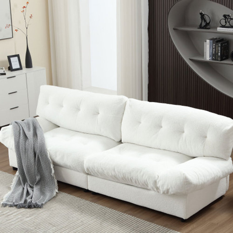 Divan-lit rembourré confortable pour le salon, appartement, Gris foncé