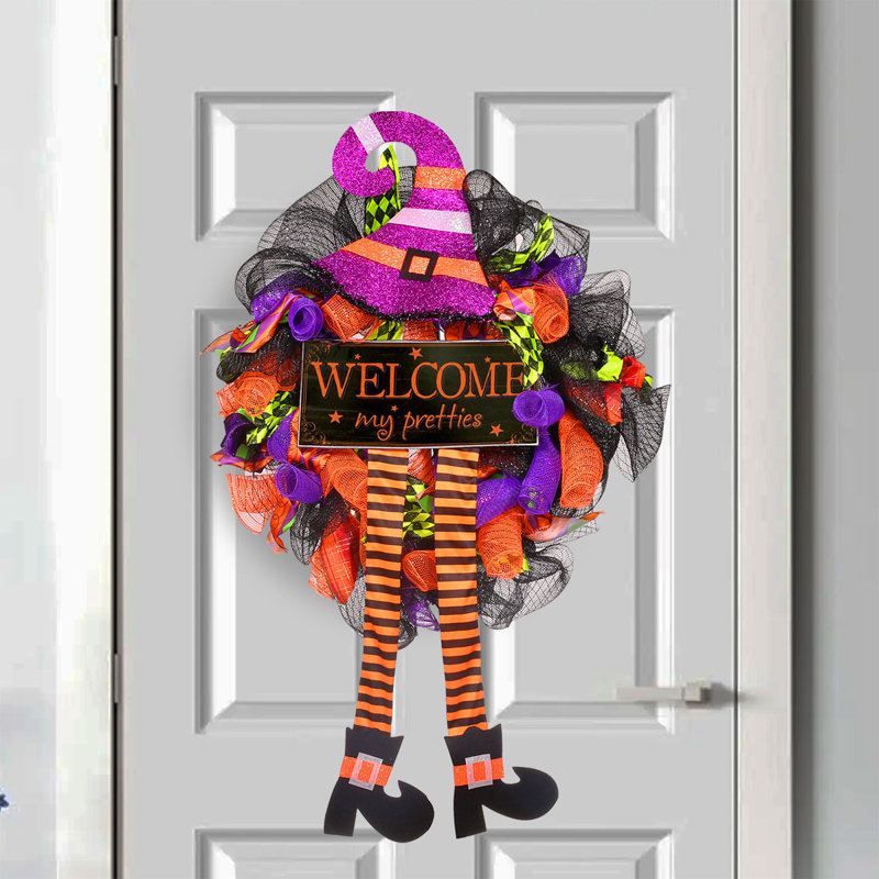 Witch's Charm 20" Halloween Wreath