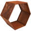 Tiverton Outdoor Honeycomb Heavy-Duty Cold-Rolled Steel Firewood Log Rack