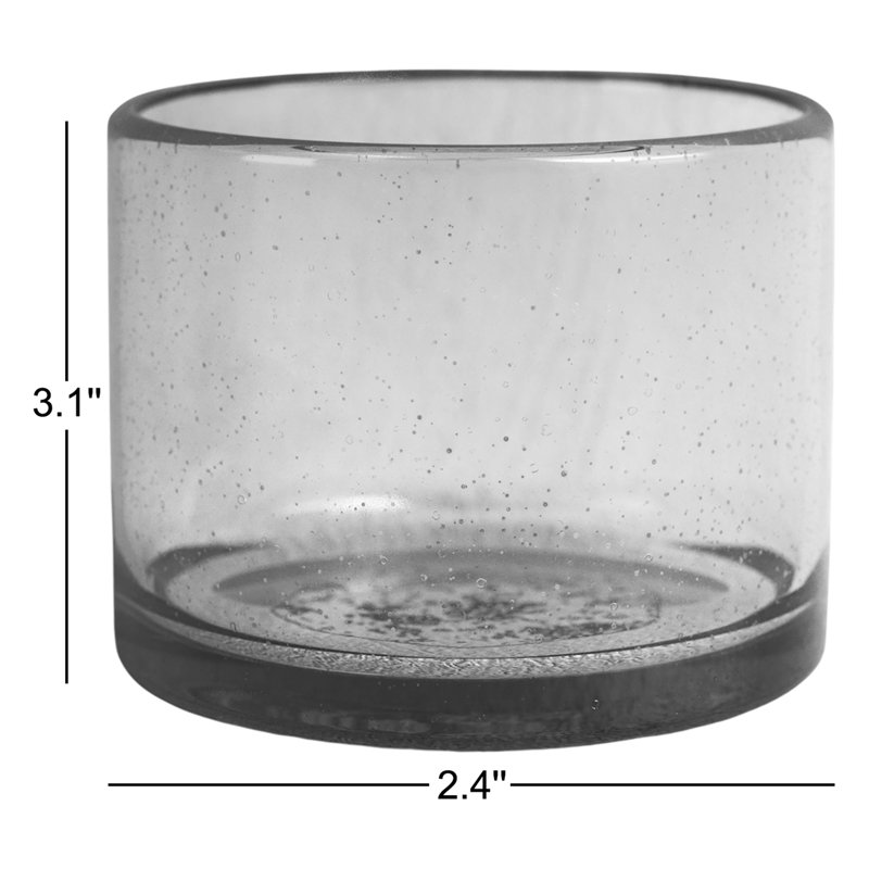 Vase de table en verre Quin Cantel, Vert