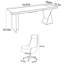 Bureau rectangulaire simple et moderne-1550485119