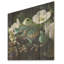«Green Frog On Glass Effect - Frogs & Toads», art mural sur bois de pin naturel-2119324263