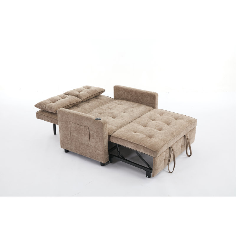 Canapé-lit convertible 3 en 1 Sleeper Chair, Chameau