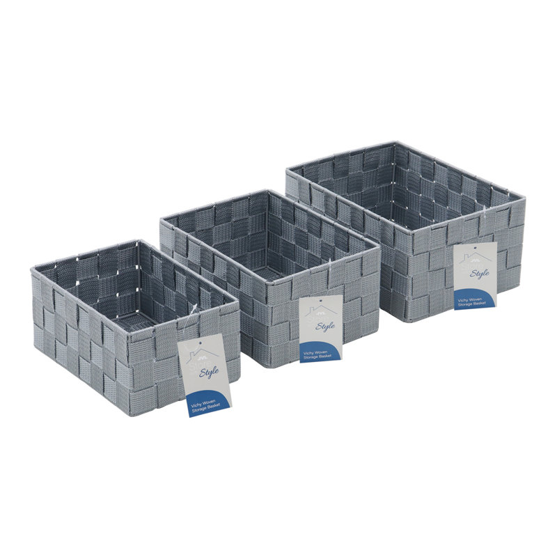 JVL Fabric Decorative Basket