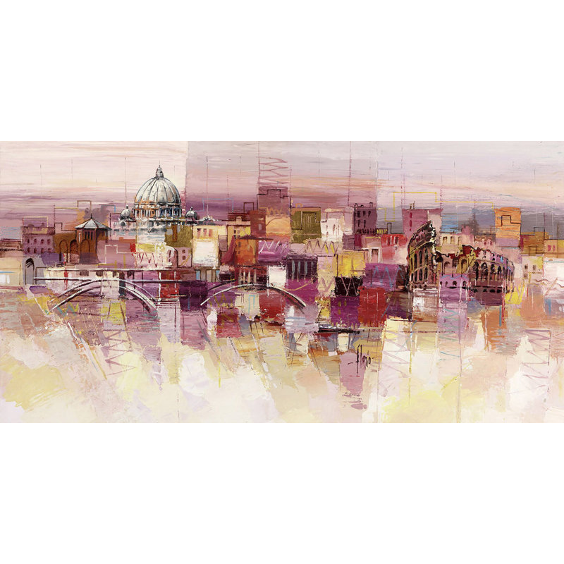 Rome Is A Dream by Luigi Florio - No Frame Painting on Canvas, 60cm H x 120cm W x 4cm D