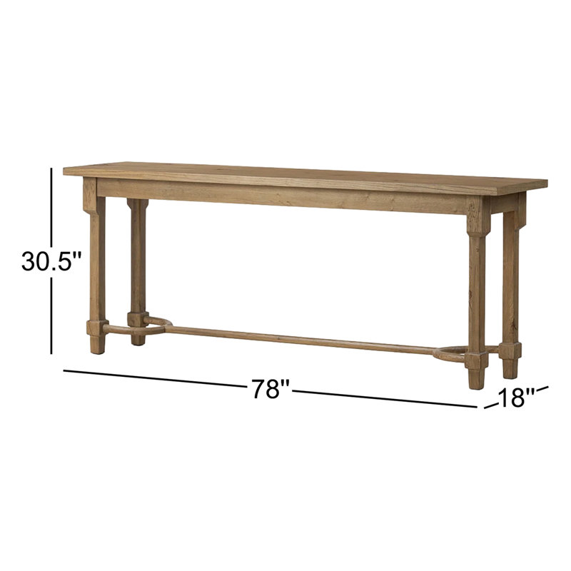 Edison Console Table-Worn Oak