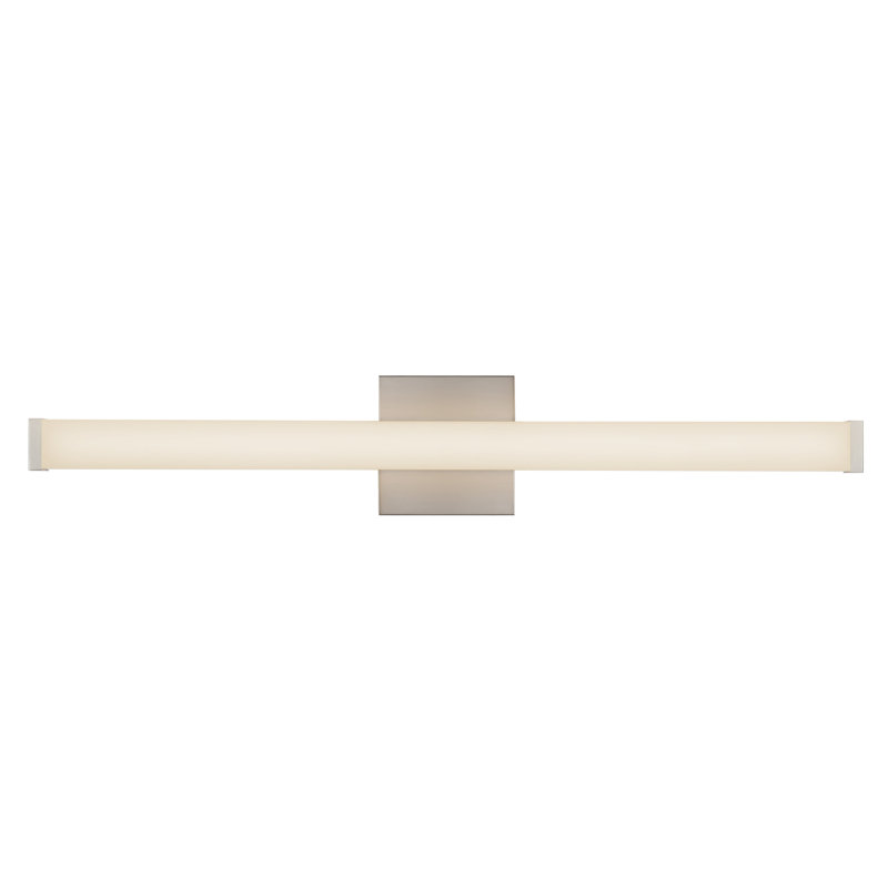 Geri 30-in Black dimmable LED Wall Sconce, Nickel