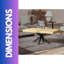 Anamae Industrial Rectangular Coffee Table Natural