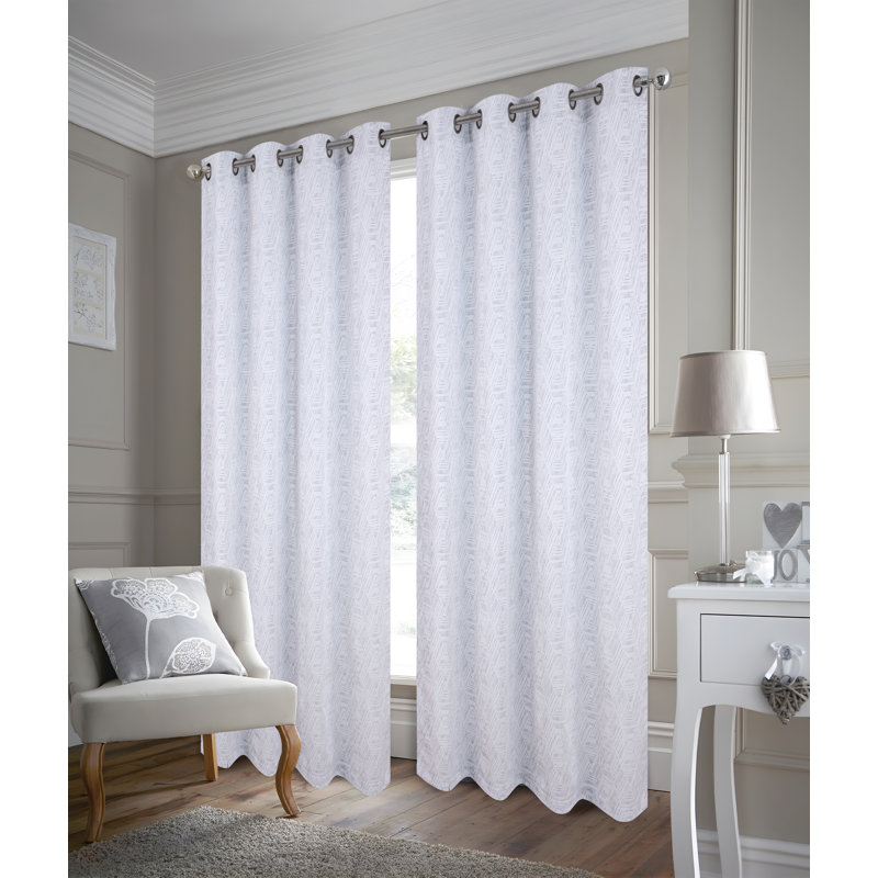 Paire de rideaux Amara, Blanc