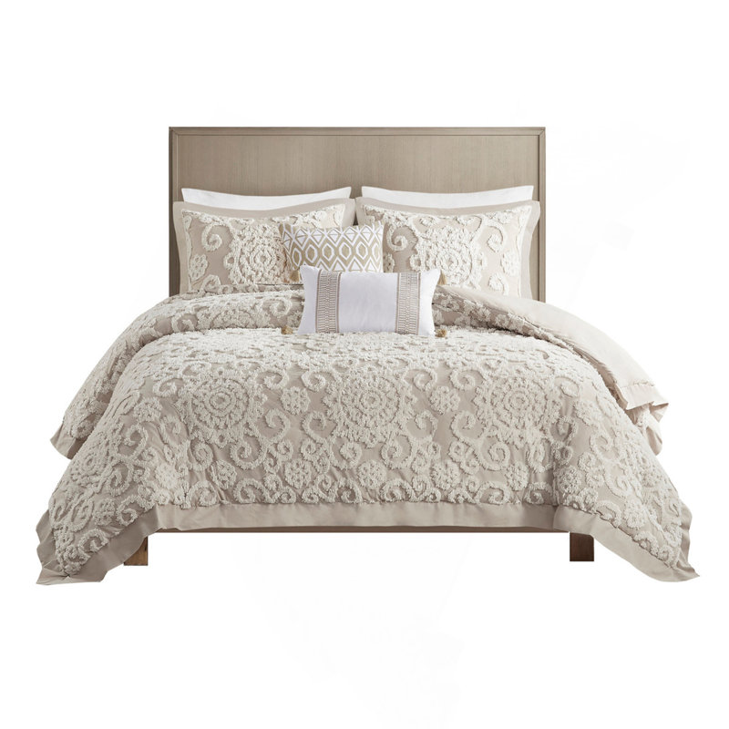 Cotton Duvet Mini Set Taupe, King Duvet Cover + 2 Shams