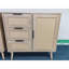 Armoire de rangement en bois pour chambre à coucher - 3 tiroirs, hauteur de tablette personnalisable, cadre, tablette à assemblage simple avec tiroirs, design, mobilier facile à assembler