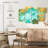 Avery Abstract Teal Gold